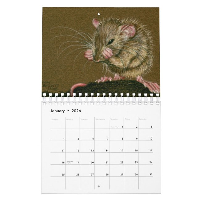Calendrier 2011 de rat par Kathy Clemente (Jan 2026)