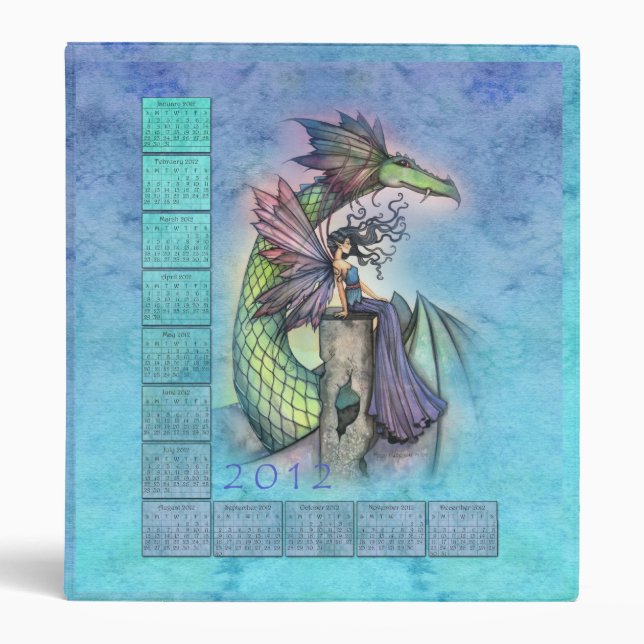 Calendrier 2012 Classeur Fairy and Dragon (Devant)