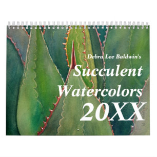 Calendrier 2012 d'aquarelle de Succulents