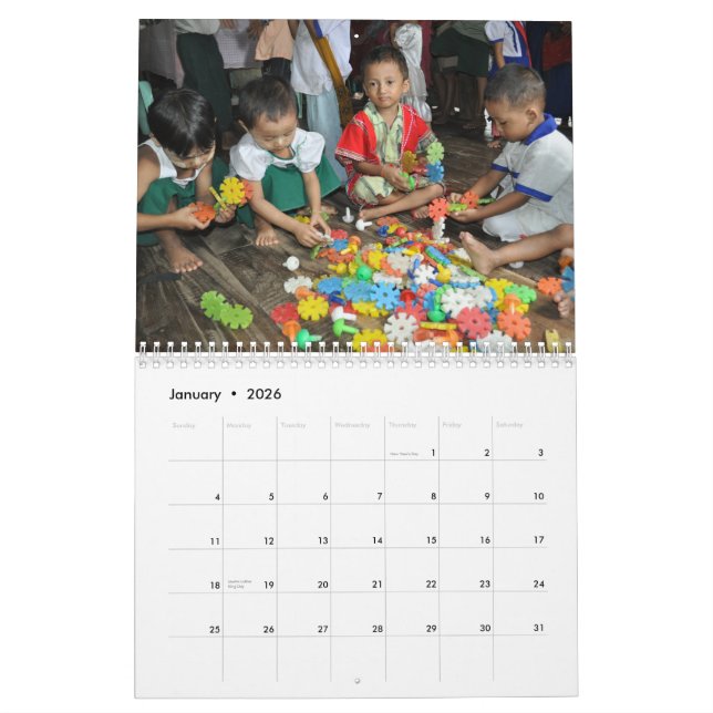 Calendrier 2012 de base de Yinthway (Jan 2026)