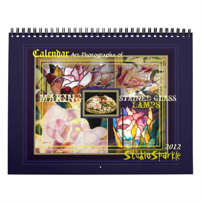 Calendrier 2012 de lampes en verre souillé de (Protection)
