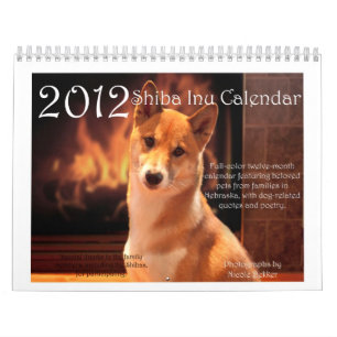 Calendrier 2012 de Shiba Inu