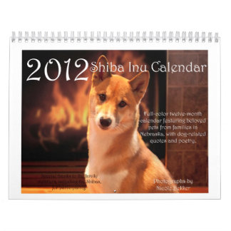 Calendrier 2012 de Shiba Inu