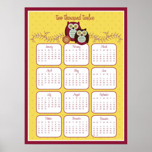 Calendrier 2012 Poster Profiter du Soleil