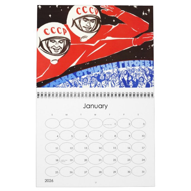 Calendrier 2012 - Thème soviétique (Jan 2026)