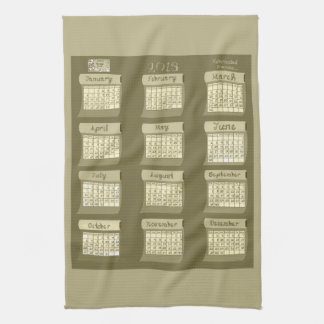 Calendrier 2013 Bolts de Tissu Tea Torchon de cuis