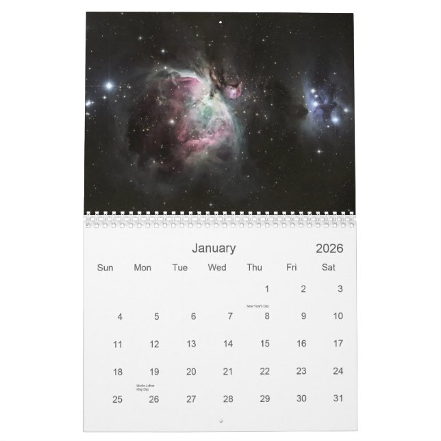 Calendrier 2013 d'Astro de Sean Parker (Jan 2026)