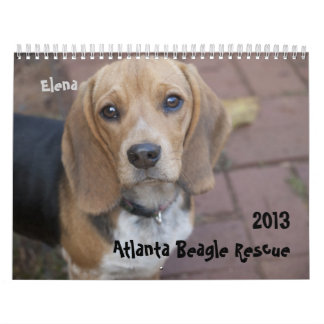 Calendrier 2013 de délivrance de beagle d'Atlanta
