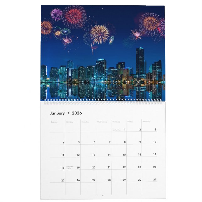 Calendrier 2013 de photo d'horizon de Miami (Jan 2026)