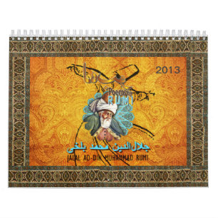Calendrier 2013 de RUMI avec les poèmes élevants