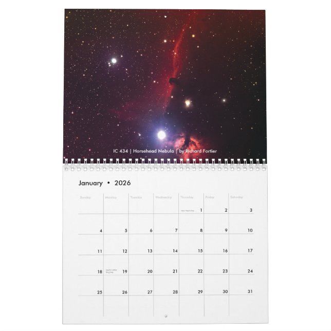 Calendrier 2013 de société d'astronomie de Nanaimo (Jan 2026)