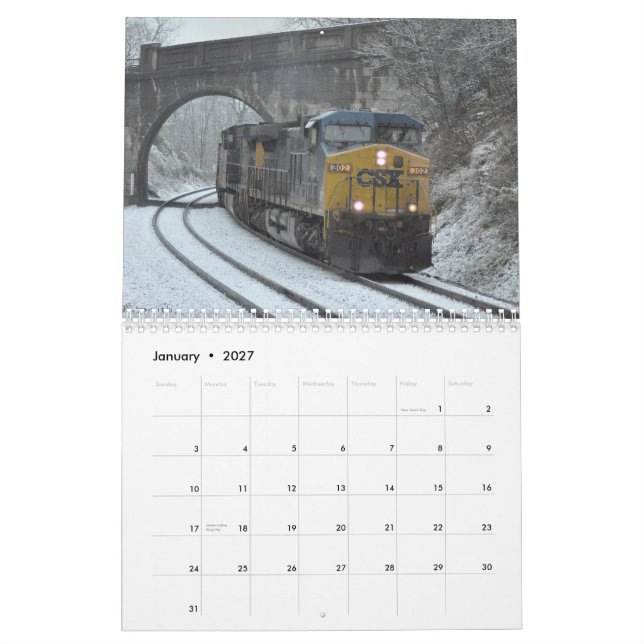 Calendrier 2013 de train de charbon (Jan 2027)
