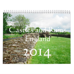 calendrier 2014, châteaux et ruines en Angleterre