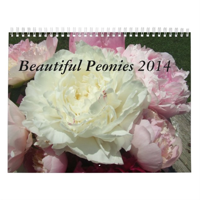 Calendrier 2014 de fleur de pivoines (Protection)