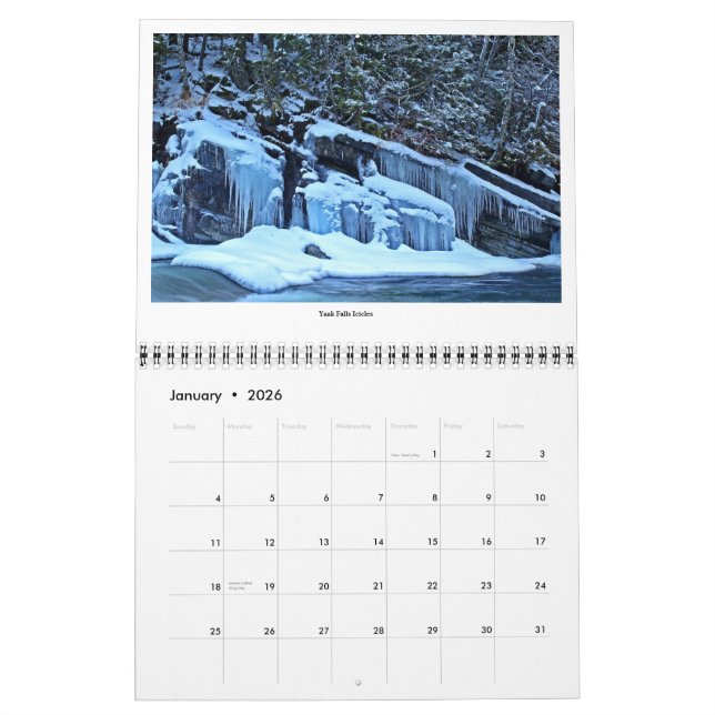 Calendrier 2014 de pays de Yaak (Jan 2026)