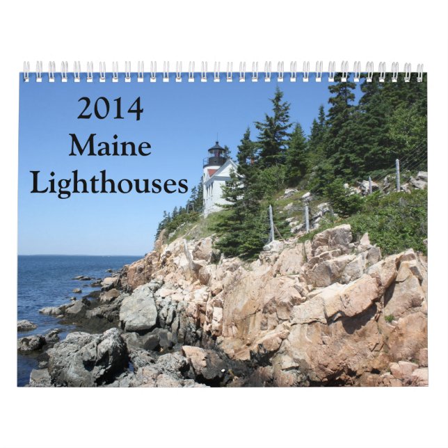 Calendrier 2014 de phare du Maine (Protection)