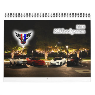 Calendrier 2014 du Michigan FBody (12 mois)