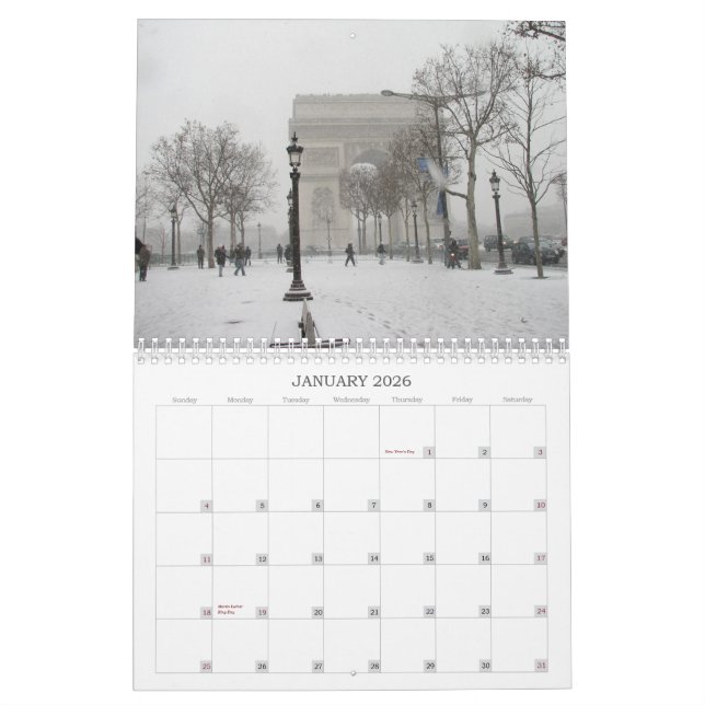 Calendrier 2015 Calender Paris, France (Jan 2026)