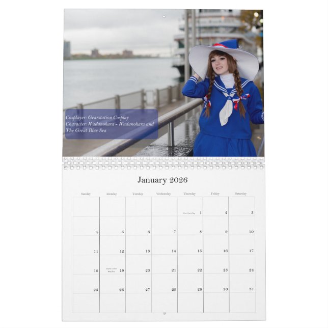 Calendrier 2015 de Cosplay de médias de Stuckey (Jan 2026)