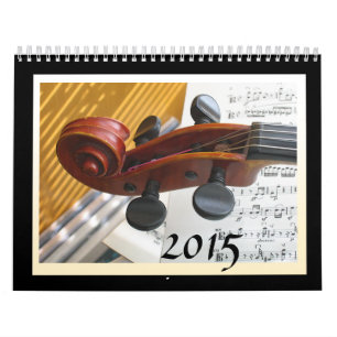 Calendrier 2015 d'instrument de musique