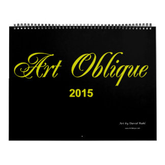 Calendrier 2015 oblique d'art