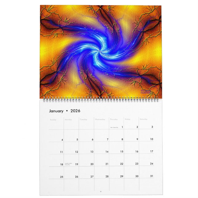 Calendrier 2015 oblique d'art (Jan 2026)