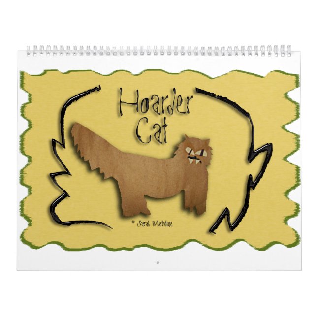 Calendrier 2016 de chat de thésauriseur (Protection)