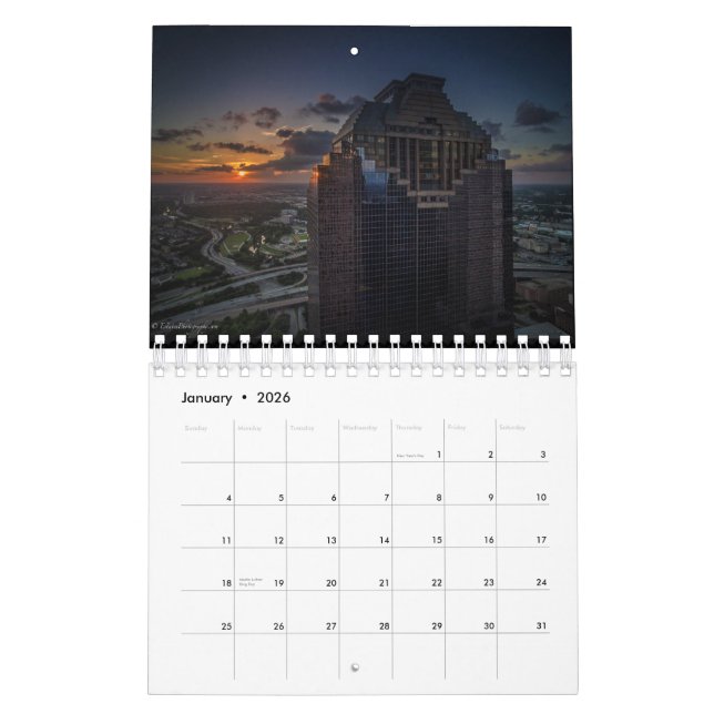 Calendrier 2016 de Houston par (Jan 2026)