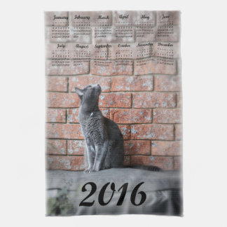 calendrier 2016 de serviette de cuisine