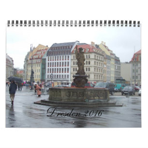 Calendrier 2016 de voyage de Dresde Allemagne