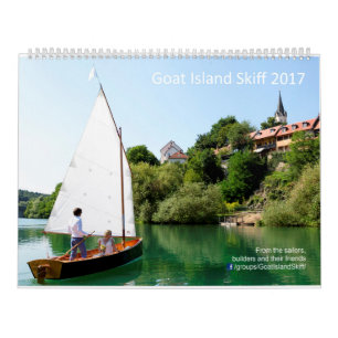 Calendrier 2017 de skiff d'île de chèvre - dans