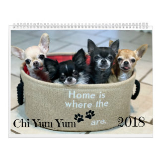 Calendrier 2018 de Chi Yum Yum