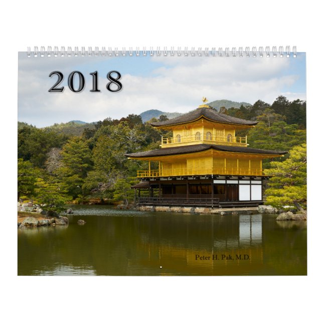 Calendrier 2018 de l'Asie (Protection)