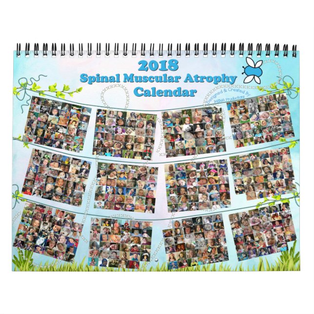 Calendrier 2018 de l'Atrophie musculaire de la col (Protection)