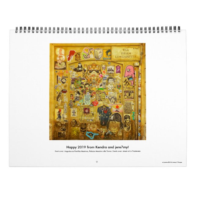 Calendrier 2019 de Rome (Dos)