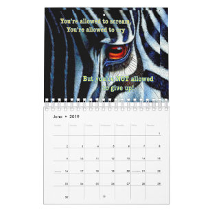 Calendrier 2019 de zèbre