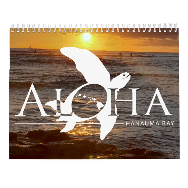 Calendrier 2019 d'Hawaï (Dos)