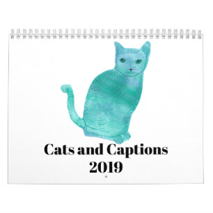 Calendrier 2019 d'humour d'amusement de chats et