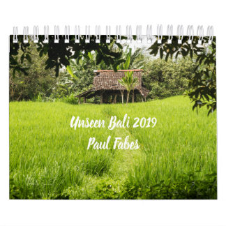 Calendrier 2019 invisible de photo de Bali