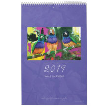 Calendrier 2019 - oiseaux et lapins