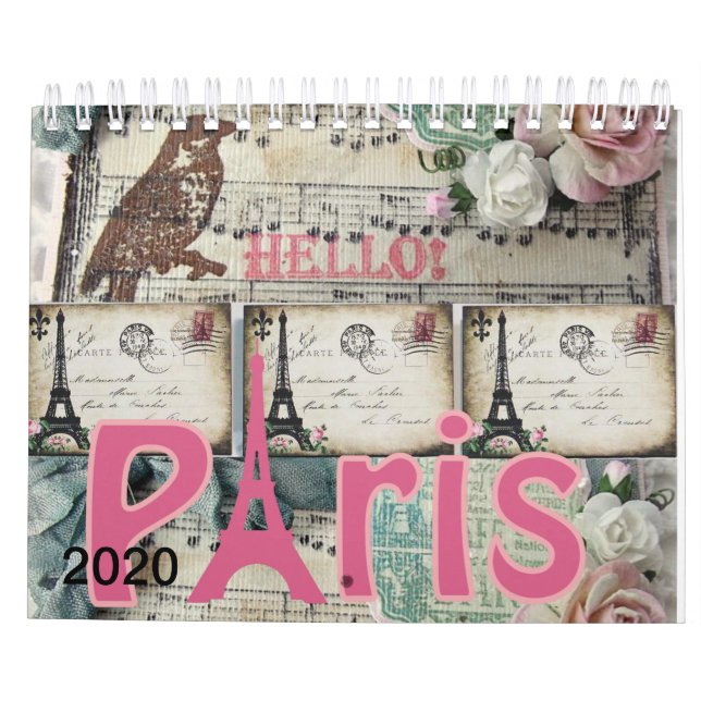 Calendrier 2020 Paris, France (Dos)