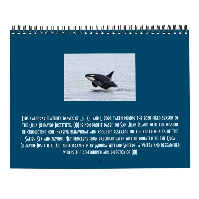 Calendrier 2021 pour les habitants du sud du pays (Dos)