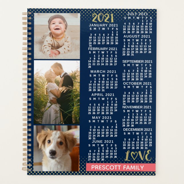 Calendrier 2021 (Voir la description pour la nouve (Devant)