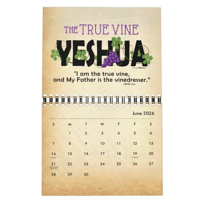 Calendrier 2021 YESHUA Jésus Nom juif Christian Messiah (Jun 2026)