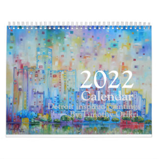 Calendrier 2022 Detroit inspired Calendar