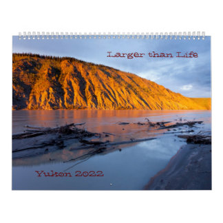 Calendrier 2022 du territoire du Yukon Paysages du