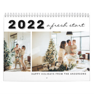 Calendrier 2022 Un nouveau départ Nouvel An Photo personnalis