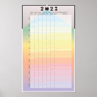 Calendrier 2023 - Affiche de planification de la l