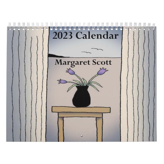 Calendrier 2023 avec l'oeuvre de Margaret Scott (Protection)