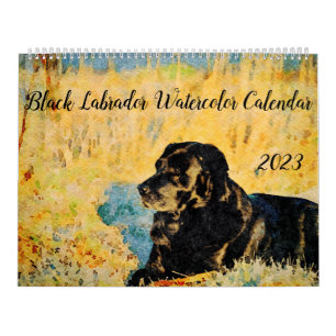 Calendrier 2023 Black Lab Amoureux des chiens chasse aux oise
